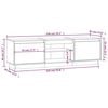 vidaXL TV skř&iacute;ňka 140 x 35 x 40 cm masivn&iacute; borov&eacute; dřevo