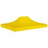 vidaXL Střecha k party stanu 4,5 x 3 m žlut&aacute; 270 g/m&sup2;