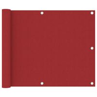 vidaXL Balkónová zástěna červená 75 x 300 cm oxfordská látka