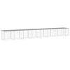 vidaXL Klec pro kuřata se střechou světle &scaron;ed&aacute; 803 x 98 x 90 cm ocel