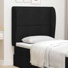 vidaXL U&scaron;i čela postele Čern&aacute; 80 x 23 x 6 cm samet
