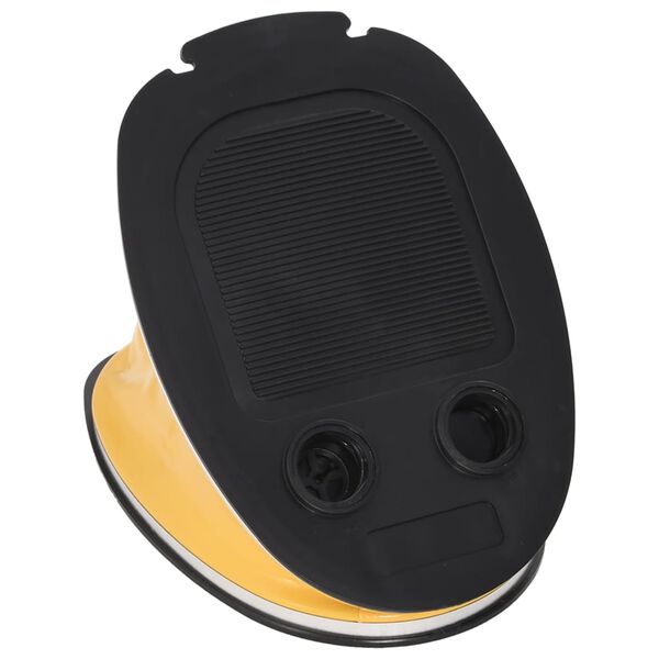 vidaXL Nožn&iacute; pumpa 21 x 29,5 cm PP a PE &scaron;ed&aacute; a žlut&aacute;