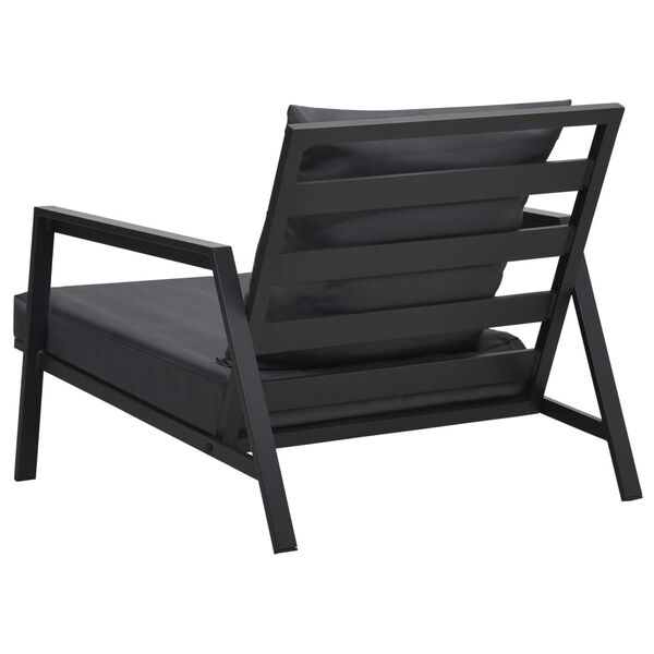 vidaXL Zahradn&iacute; křeslo s podu&scaron;kami tmavě &scaron;ed&eacute; hlin&iacute;k