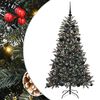 vidaXL Uměl&yacute; v&aacute;nočn&iacute; stromeček Zelen&aacute; 150 cm PVC, plast a ocel