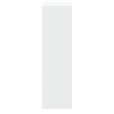 vidaXL Botník bílý s vysokým leskem 63x24x81 cm kompozitní dřevo