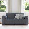 vidaXL Loveseat Sofa Tmavě &scaron;ed&aacute; 180x77x82 cm samet