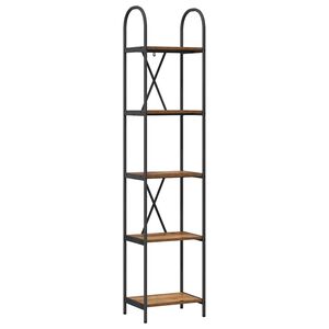 vidaXL Knihovna 5 &uacute;rovn&iacute; 40 x 30 x 183 cm Kompozitn&iacute; dřevo Star&eacute; dřevo
