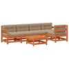 vidaXL Zahradn&iacute; lounge set 6 pcs Voskově Hněd&aacute; Masivn&iacute; borovice