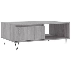 vidaXL Konferenčn&iacute; stolek &scaron;ed&yacute; sonoma 90 x 60 x 35 cm kompozitn&iacute; dřevo