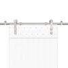 vidaXL Sada př&iacute;slu&scaron;enstv&iacute; pro posuvn&eacute; dveře 200 cm nerez ocel stř&iacute;brn&aacute;