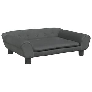 vidaXL Pel&iacute;&scaron;ek pro psy tmavě &scaron;ed&yacute; 70 x 48 x 22 cm samet