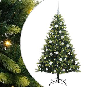 vidaXL Uměl&yacute; zavě&scaron;en&yacute; v&aacute;nočn&iacute; stromeček 150 LED Zelen&aacute; 150 cm PVC a PE
