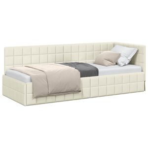 vidaXL Rohov&yacute; r&aacute;m postele Kr&eacute;mov&aacute; 80 x 200 cm samet