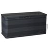vidaXL Zahradn&iacute; &uacute;ložn&yacute; box čern&yacute; 117 x 45 x 56 cm
