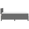 vidaXL Postel s boxspringem Světle šedá a bílá 203 x 90 x 88 cm