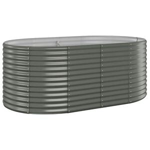 vidaXL Vyv&yacute;&scaron;en&yacute; z&aacute;hon pozinkovan&aacute; ocel 175x100x68 cm &scaron;ed&yacute;