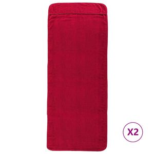 vidaXL Pl&aacute;žov&eacute; osu&scaron;ky 2 ks v&iacute;nov&eacute; 60 x 135 cm textil 400 GSM