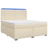 vidaXL Postel boxspring s matrac&iacute; s čelo Kr&eacute;mov&aacute; 140 x 200 cm Textil