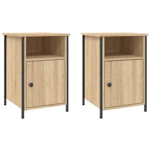 vidaXL Nočn&iacute; stolky 2 ks dub sonoma 40 x 42 x 60 cm kompozitn&iacute; dřevo