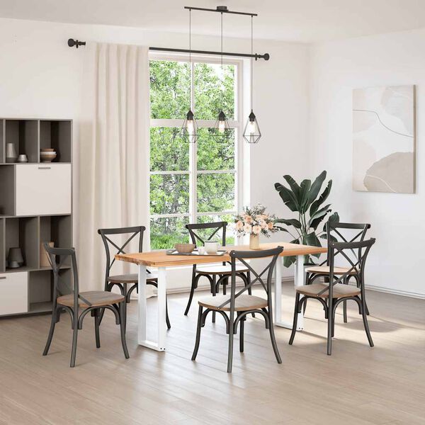 vidaXL Nohy konzolov&eacute;ho stolku ve tvaru U, 2 ks, b&iacute;l&eacute;, 28 x (72-73) cm, ocel