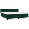 vidaXL Box spring postel s matrac&iacute; tmavě zelen&aacute; 200x200 cm samet