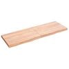 vidaXL Stoln&iacute; deska světle hněd&aacute; 120x40x(2-4)cm o&scaron;etřen&yacute; masivn&iacute; dub