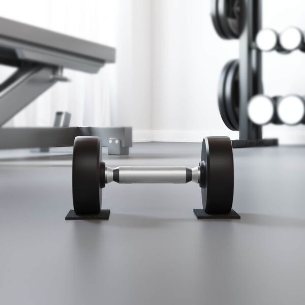 vidaXL Gumov&yacute; granulačn&iacute; zahradn&iacute; pad Čern&yacute; 6 x 9 x 0,3 cm Guma