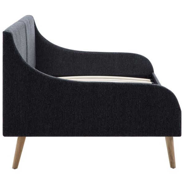 vidaXL R&aacute;m v&aacute;lendy textil tmavě &scaron;ed&yacute;