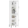 vidaXL Skř&iacute;ň highboard b&iacute;l&aacute; 34,5 x 34 x 180 cm kompozitn&iacute; dřevo