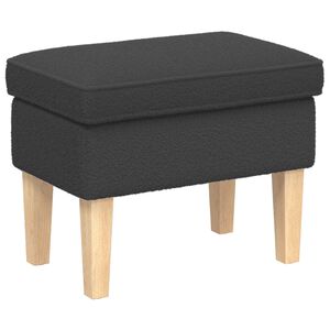 vidaXL Stolička na Nohy Tmavě &scaron;ed&aacute; 55 x 35 x 41 cm Boucl&eacute;