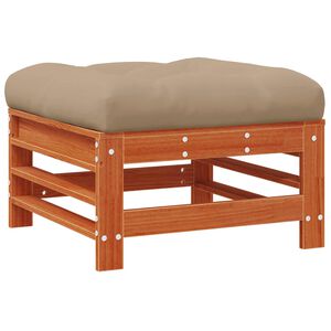 vidaXL Podnožka do zahrady Masivn&iacute; borovice Voskově Hněd&aacute;