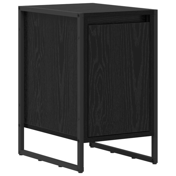vidaXL Nočn&iacute; stolek Čern&yacute; dub 39,5 x 30 x 50 cm kompozitn&iacute; dřevo