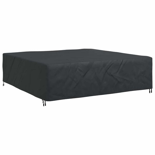 vidaXL Pokryv na n&aacute;bytek Jednobarevn&yacute; Čern&aacute; 260 x 260 x 90 cm 420D