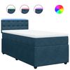 vidaXL Box spring postel s matrac&iacute; modr&aacute; 80 x 200 cm samet