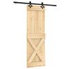 vidaXL Posuvn&eacute; dveře Přirozen&aacute; a čern&aacute; 70 x 210 cm