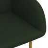vidaXL J&iacute;deln&iacute; židle 4 ks tmavě zelen&eacute; samet