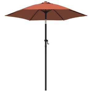 vidaXL Slunečn&iacute;k terakota 200 x 224 cm hlin&iacute;k