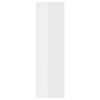 vidaXL Nástěnné police 2 ks bílé lesklé 50x15x50 cm kompozitní dřevo