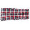 vidaXL Podu&scaron;ka na palety červen&aacute; k&aacute;rovan&aacute; 120 x 40 x 12 cm textil