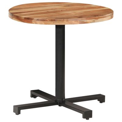 vidaXL Bistro stůl kulatý Ø 80 x 75 cm masivní akáciové dřevo