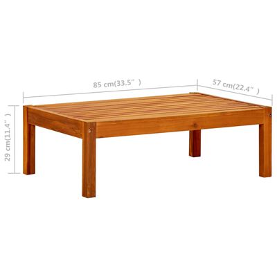 vidaXL Zahradní stůl 85 x 57 x 29 cm masivní akáciové dřevo