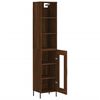 vidaXL Skř&iacute;ň highboard hněd&yacute; dub 34,5 x 34 x 180 cm kompozitn&iacute; dřevo