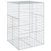 vidaXL Gabionov&yacute; ko&scaron; s v&iacute;kem 100 x 100 x 150 cm pozinkovan&eacute; železo