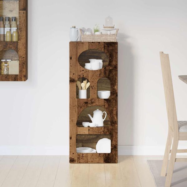 vidaXL Serv&iacute;rovac&iacute; skř&iacute;ň Star&eacute; dřevo 40 x 35 x 100,5 cm