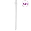 vidaXL Stanov&eacute; kol&iacute;ky 24 ks 30 cm 8 mm pozinkovan&aacute; ocel