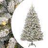 vidaXL Uměl&yacute; v&aacute;nočn&iacute; stromeček 180 cm 300 LED Tepl&aacute; b&iacute;l&aacute; PVC a ocel