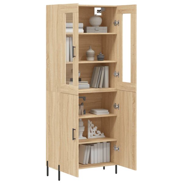 vidaXL Skř&iacute;ň highboard dub sonoma 69,5 x 34 x 180 cm kompozitn&iacute; dřevo
