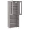 vidaXL Skř&iacute;ň highboard &scaron;ed&aacute; sonoma 69,5 x 34 x 180 cm kompozitn&iacute; dřevo