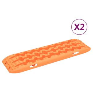 vidaXL Vypro&scaron;ťovac&iacute; desky 2 ks oranžov&eacute; 106 x 30,5 x 7 cm nylon