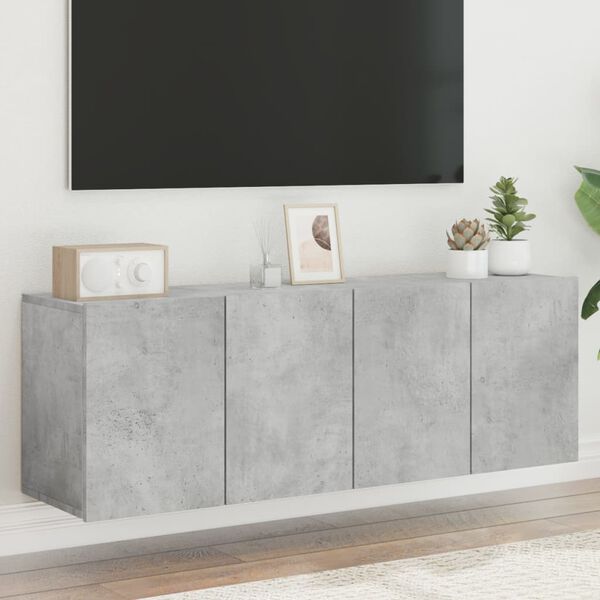 vidaXL TV skříňky nástěnné 2 ks betonově šedé 60 x 30 x 41 cm